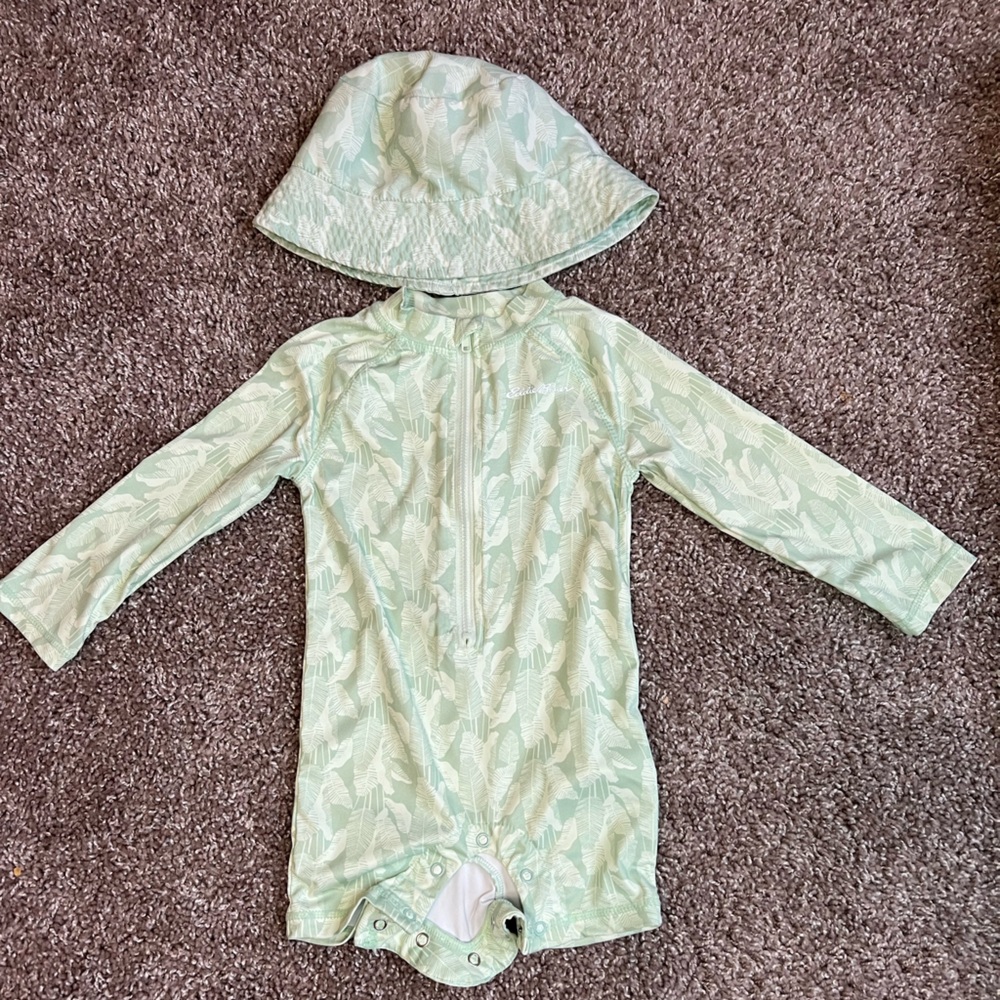 Eddie Bauer Kids Swimsuit and Hat